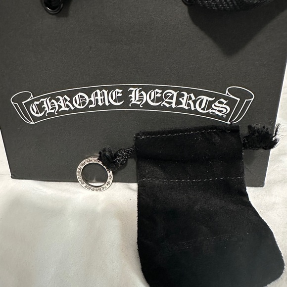 Chrome Hearts Malibu FU 3mm Sterling Silver Ring unisex 5.5us NEW - Picture 2 of 6